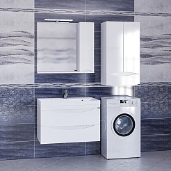 СанТа Тумба с раковиной Сатурн 80 подвесная – фотография-3